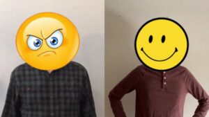 Smiley Gal & Frowny Guy